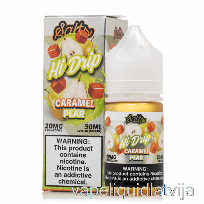 Karameļu Bumbieris - Hi-drip Salts - 30ml 50mg Vape šķidrums